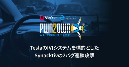 Tesla IVIシステムへの侵入：Pwn2Own Automotive 2024でのSynacktivのバグ連鎖攻撃