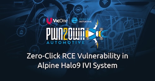 From Pwn2Own Automotive: A Critical Zero-Click RCE Bluetooth Vulnerability in the Alpine Halo9 IVI System